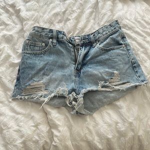 Super down mini shorts